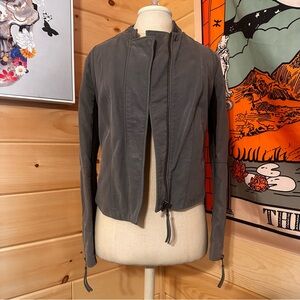 Free People Vegan Faux Suede Moto Jacket